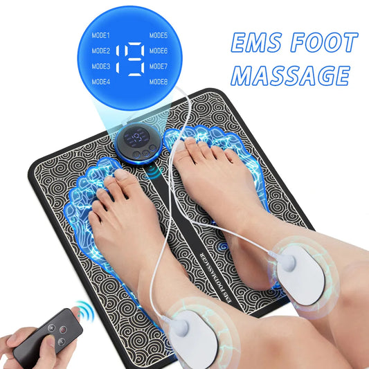 Electric EMS Foot Massager Pad Relief
